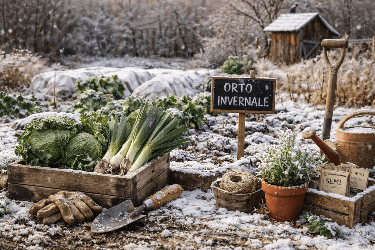 cosa fare nell'orto in inverno