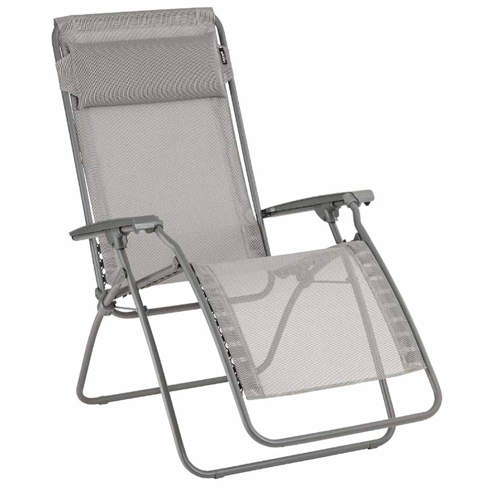 Verdelook Sdraio Pieghevole In Metallo Tortora - Serie Infinity 101x63x86cm - Foto 6