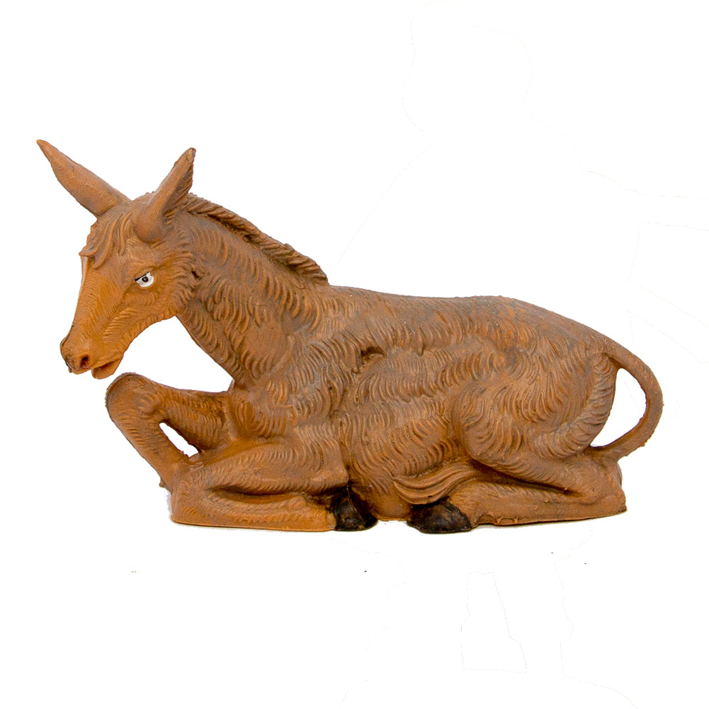Statuine presepe Asino seduto adatto per presepe con personaggi da Categoria Categoria 10cm Fontanini (cod.33) 1