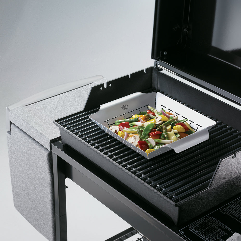 Vassoio per verdura Weber Style acciaio inox 34x38x5 cm 6434 4