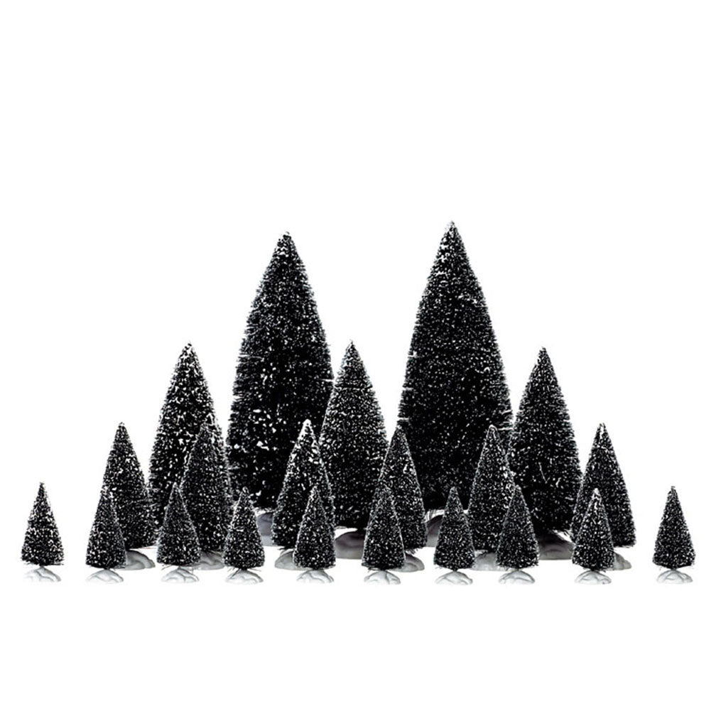 Assorted Pine trees set of 21 Lemax Cod 34968 1