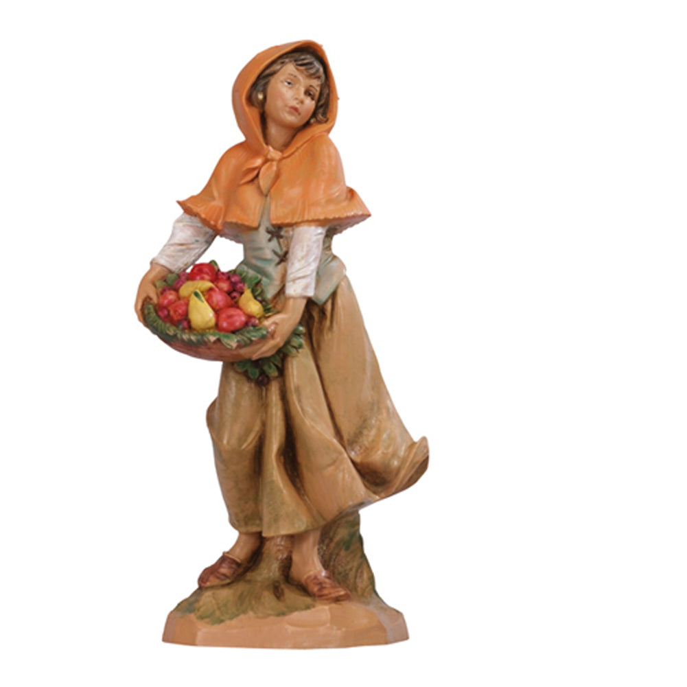 Pastorella con cesto di frutta #348 – Categoria 19cm Fontanini 1