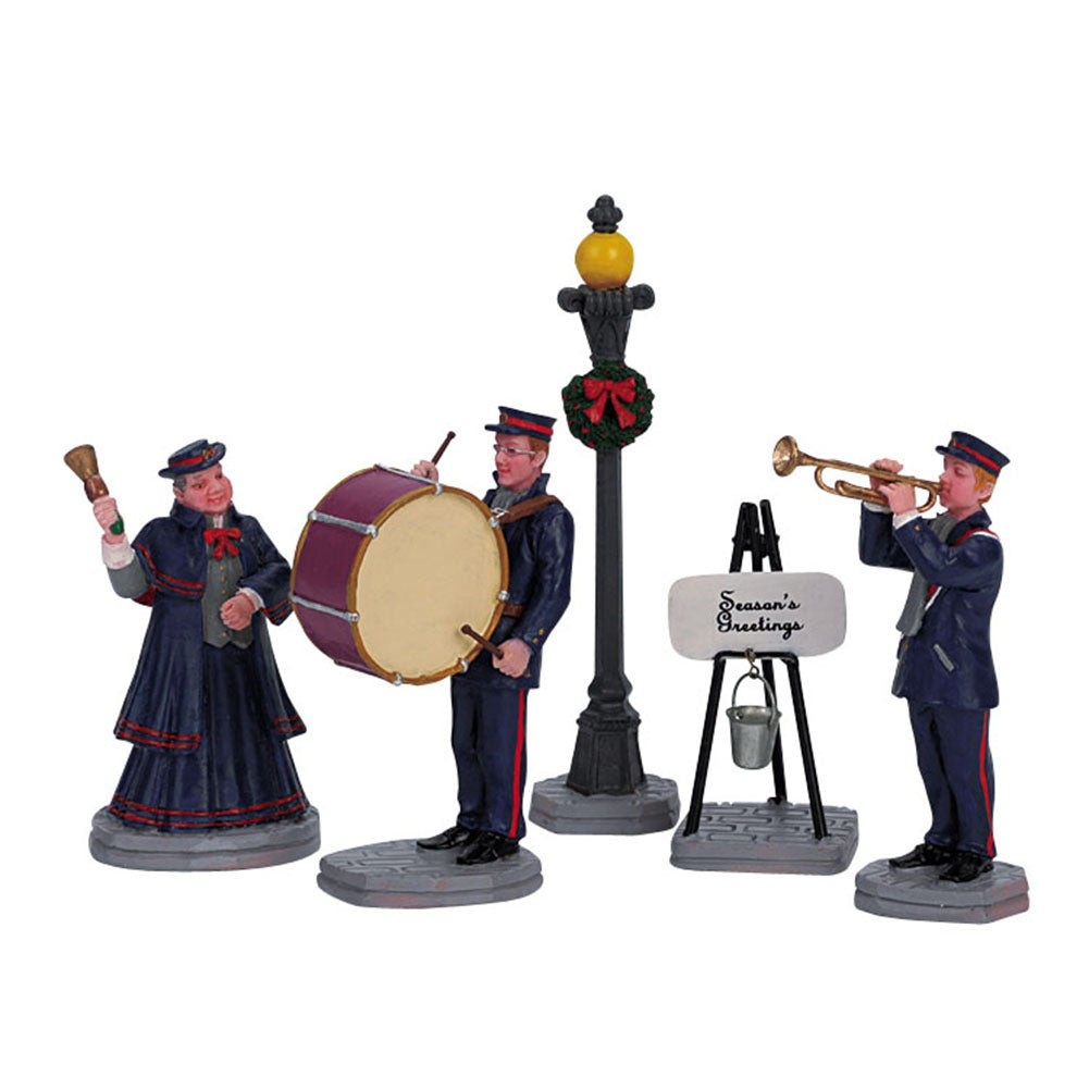 Christmas Band set of 5 Caddington Village Lemax Cod 62323 1