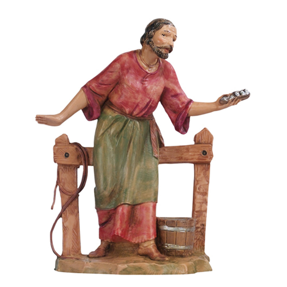 Statuine presepe Stalliere davanti alla staccionata Categoria 12cm Fontanini (cod.175) 1