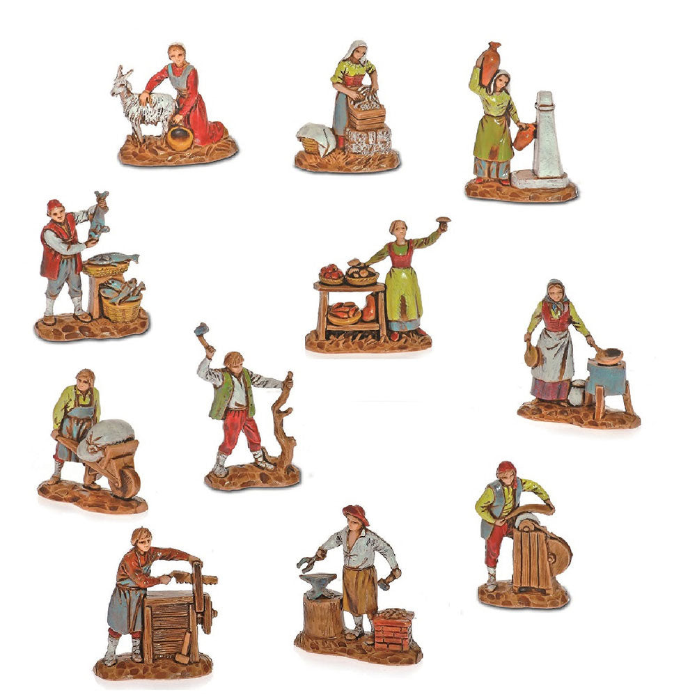 Statuina Presepe Mestieri Assortiti 3,5 cm Moranduzzo 1