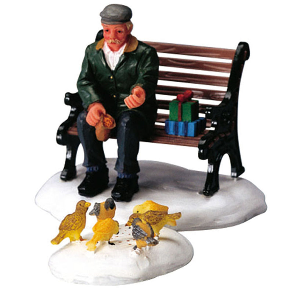 Feeding Pigeons set of 2 Caddington Village Lemax Cod 42905 1