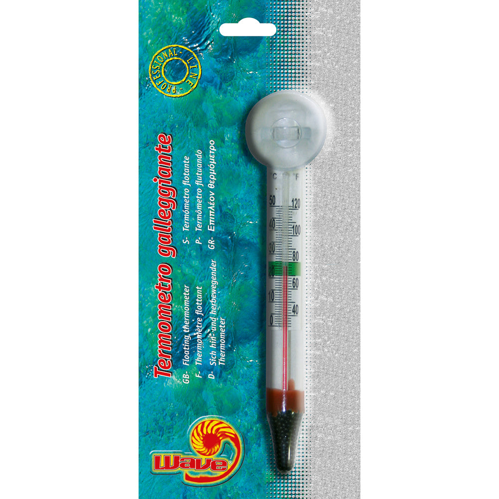 Termometro per acquario con ventosa Wave 1