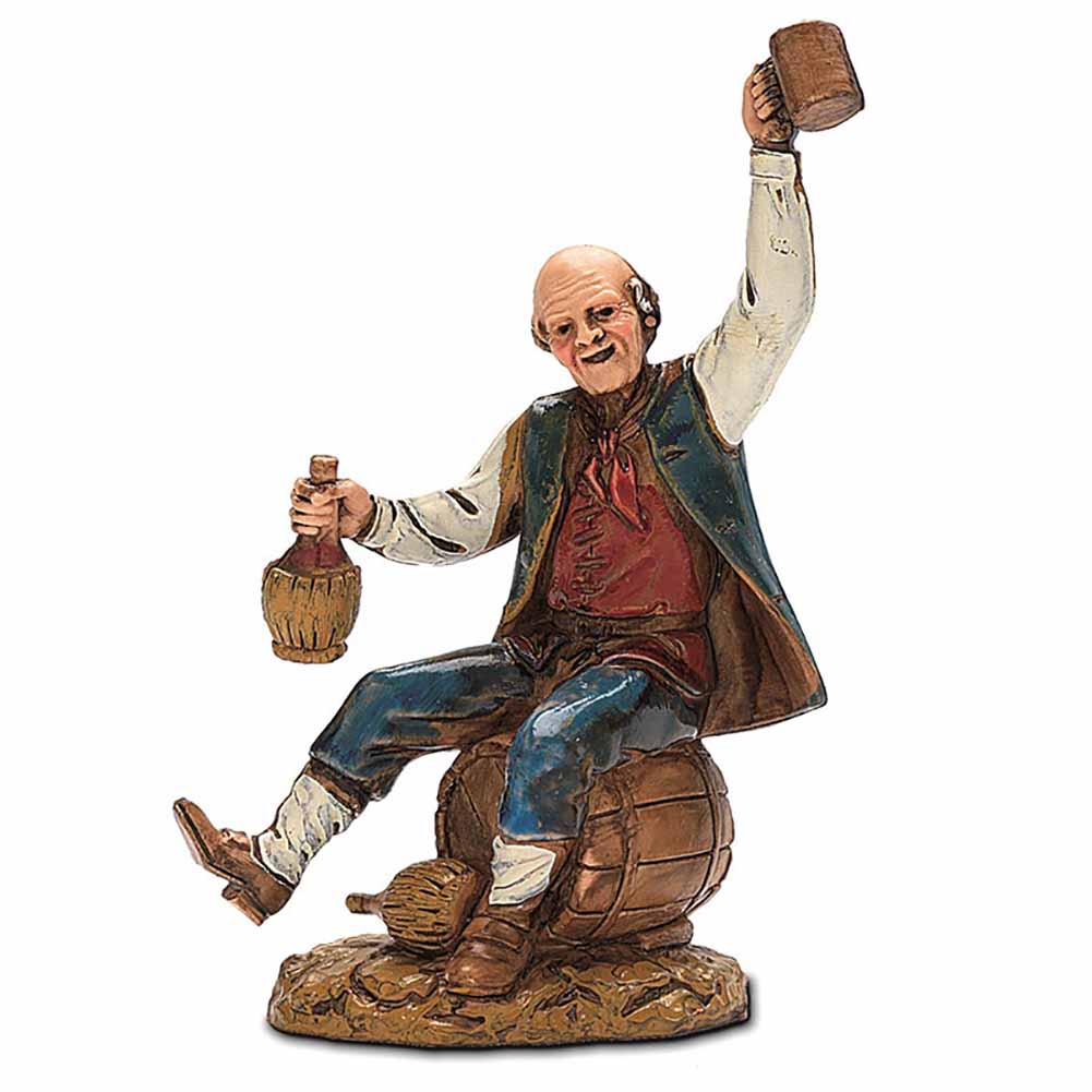 Statuina Presepe Bevitore 10 cm Moranduzzo 1