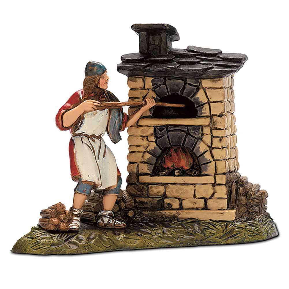 Statuina Presepe Fornaio 10 cm Moranduzzo 1