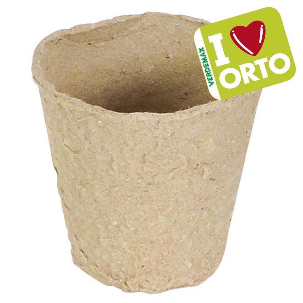 Vasetti tondi biodegradabili Verdemax Ø6 cm confezione 12 pezzi 1