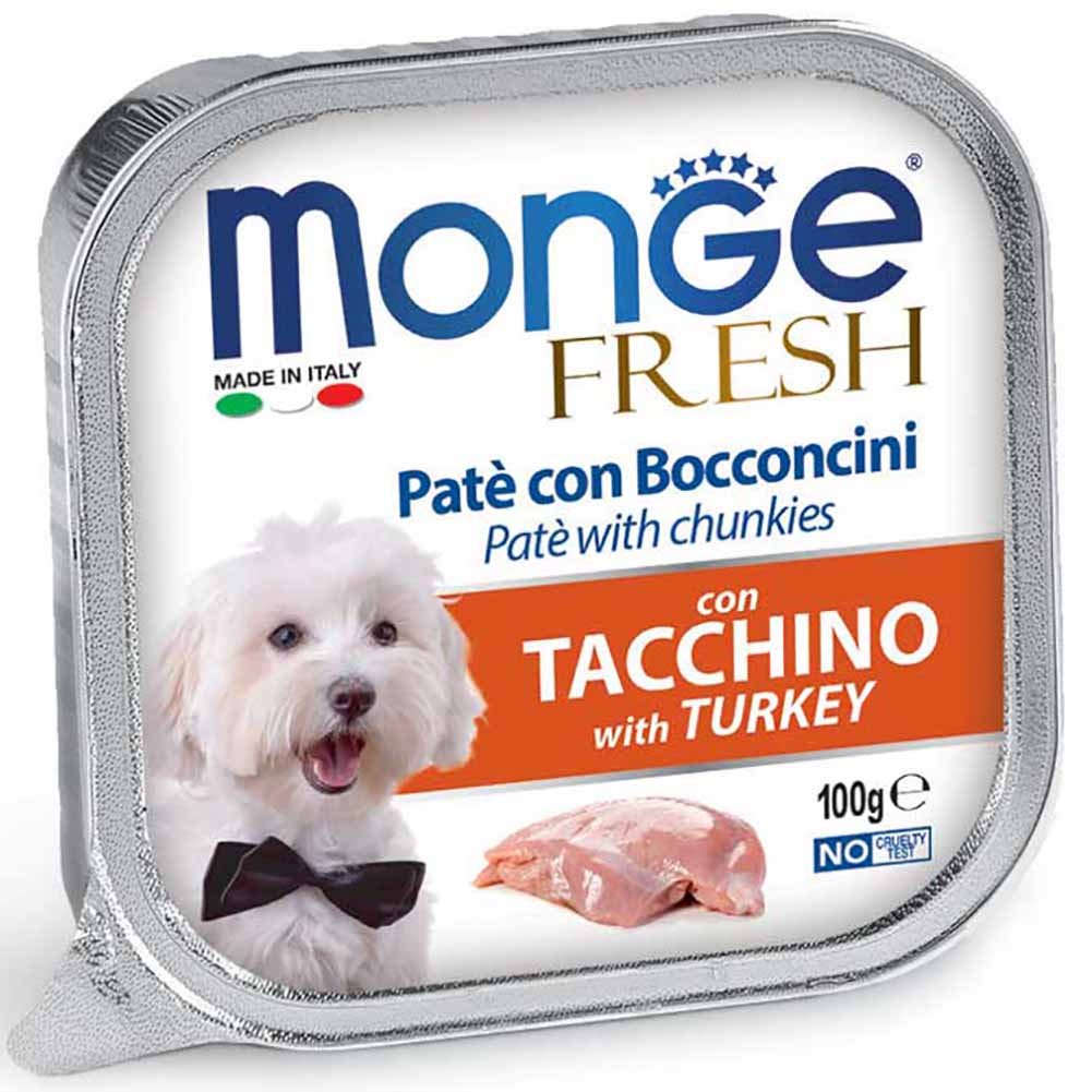 Alimento cane Monge Fresh Tacchino 100g 1