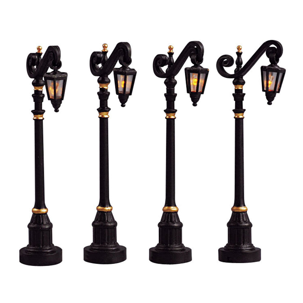 Colonial Street Lamp set of 4 Lemax Cod 54313 1