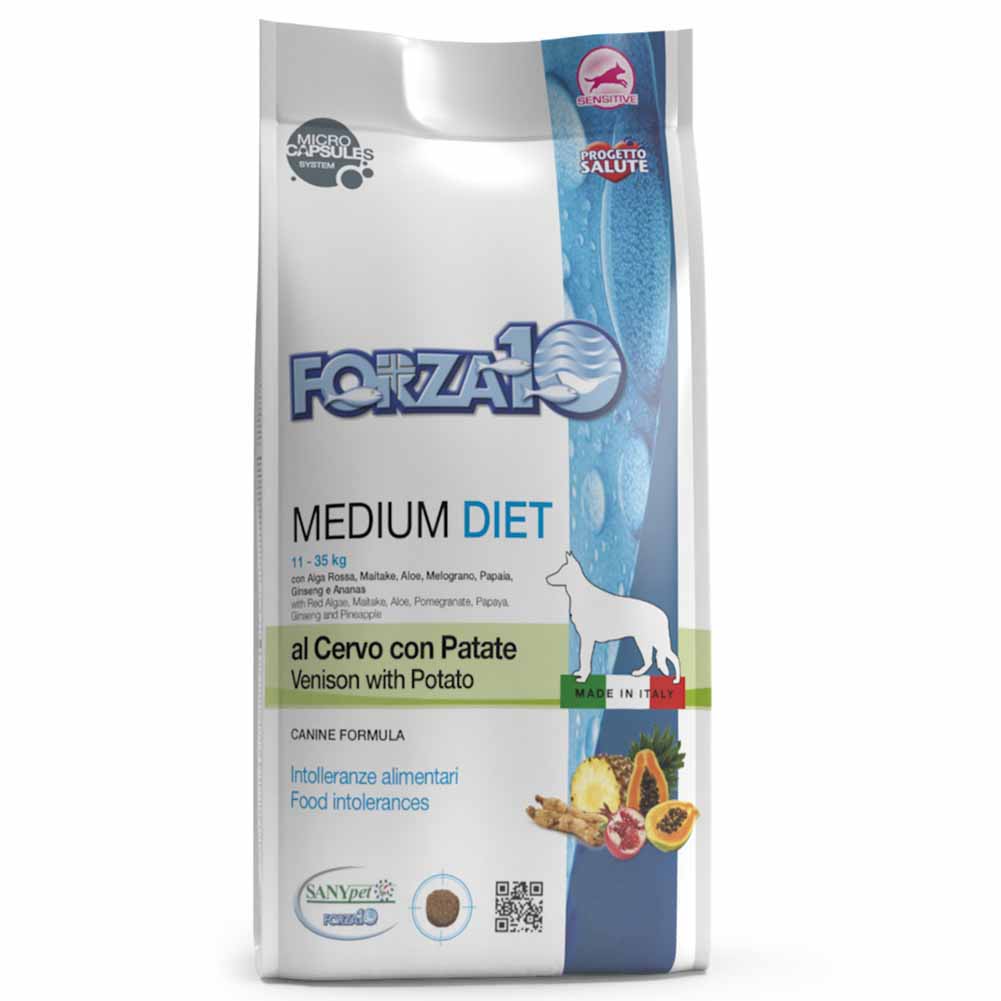 Alimento secco cane Forza 10 Diet Cervo con patate medium 12kg 1