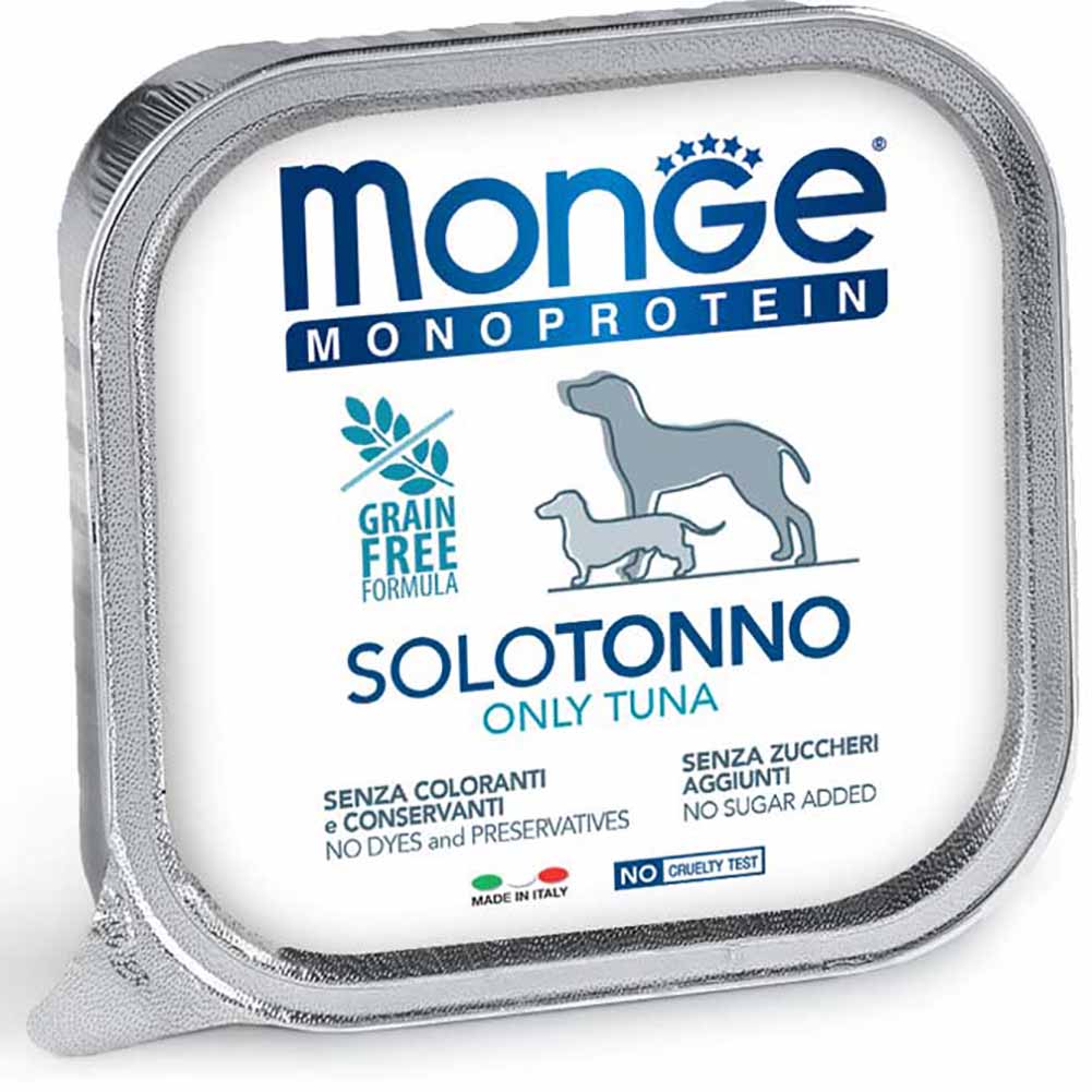 Alimento cane Monge monoprotein solo tonno 150g 1