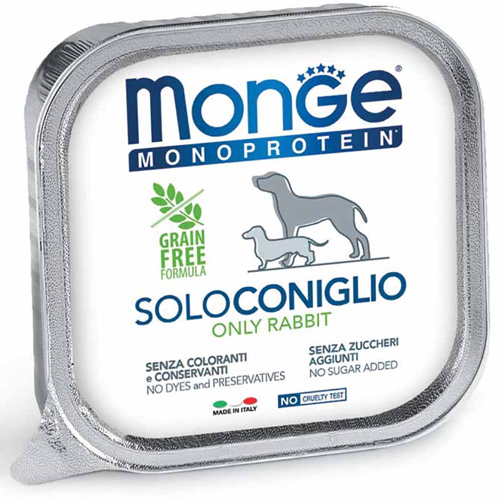Alimento cane Monge monoprotein solo coniglio 150g 1