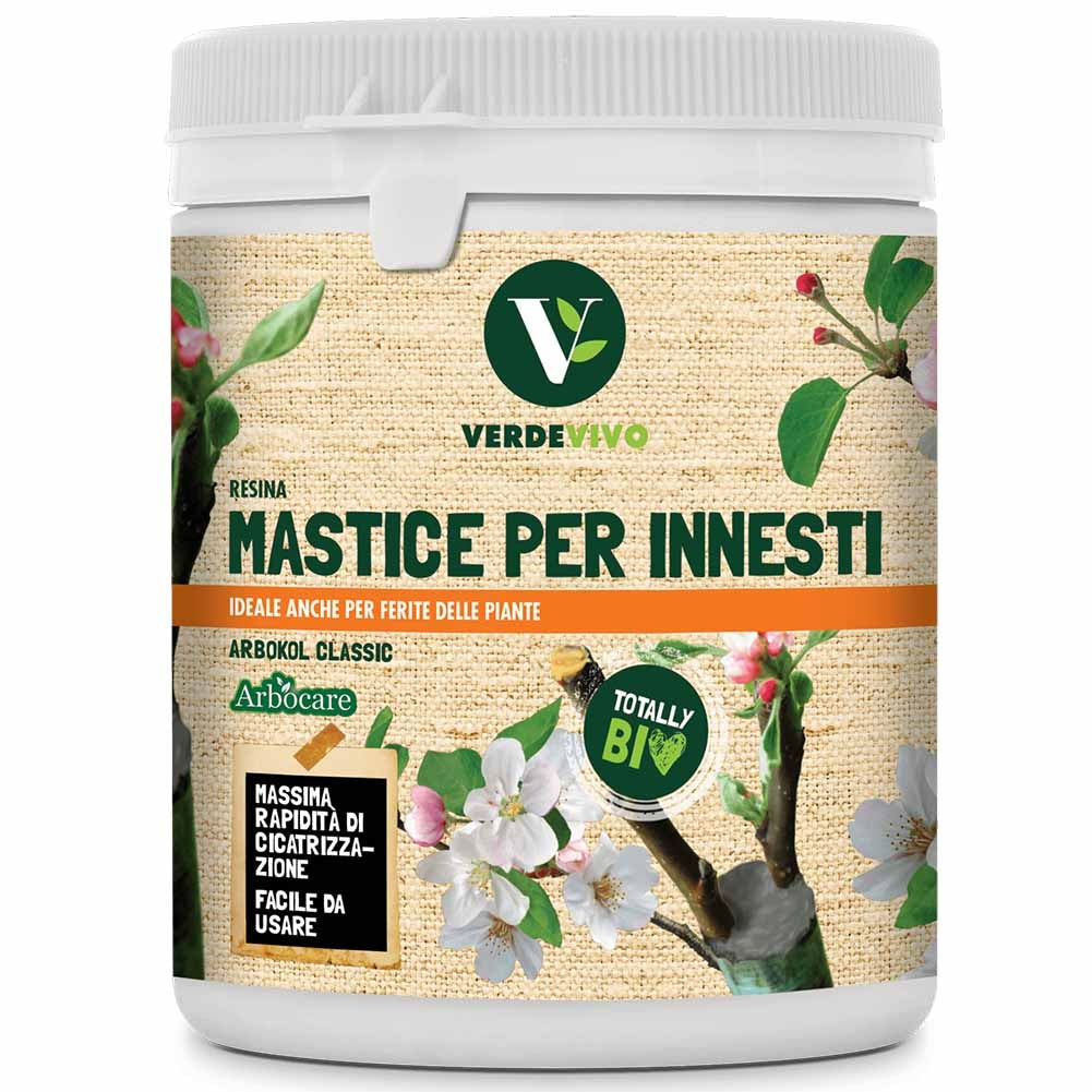 Mastice cicatrizzante ARBOKOL CLASSIC 500g Verde Vivo 1