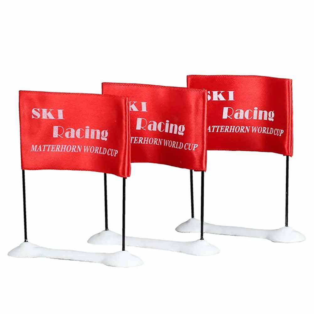 Ski Racing Flag Set Of 3 Vail Village Lemax Cod 44805 1