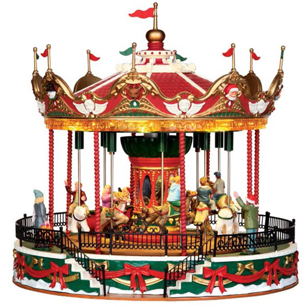 Santa Carousel Carnival Lemax Cod 34682 1