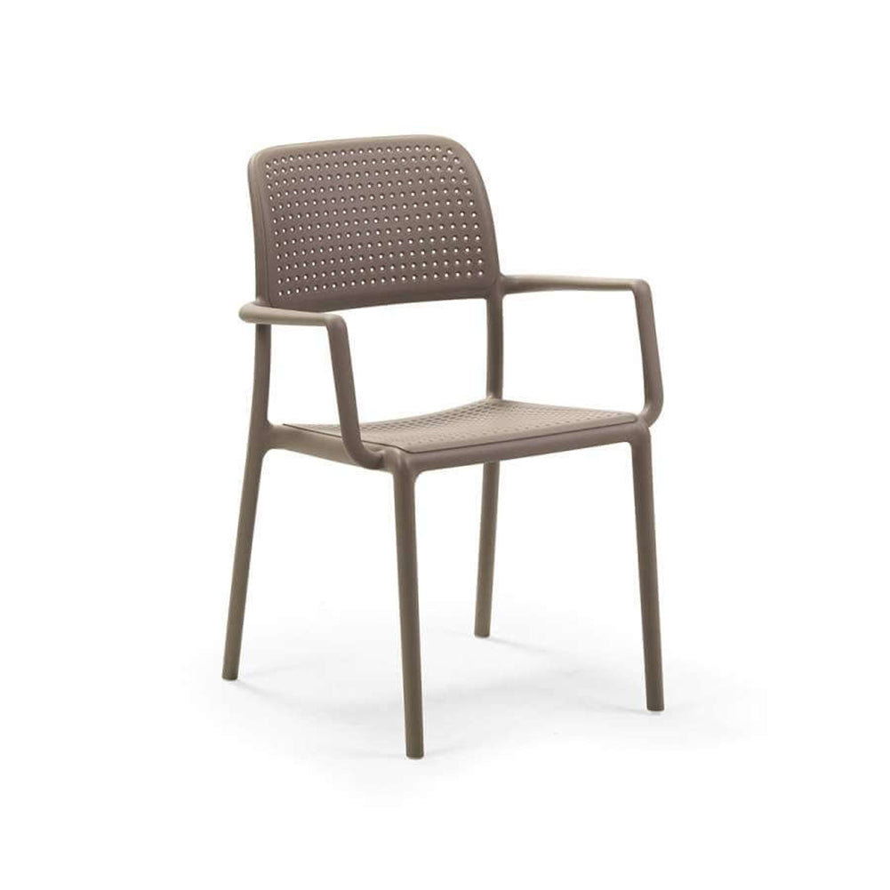 Completo pranzo Nardi tavolo Levante tortora 160 220cm con 6 sedie Bora Tortora 3