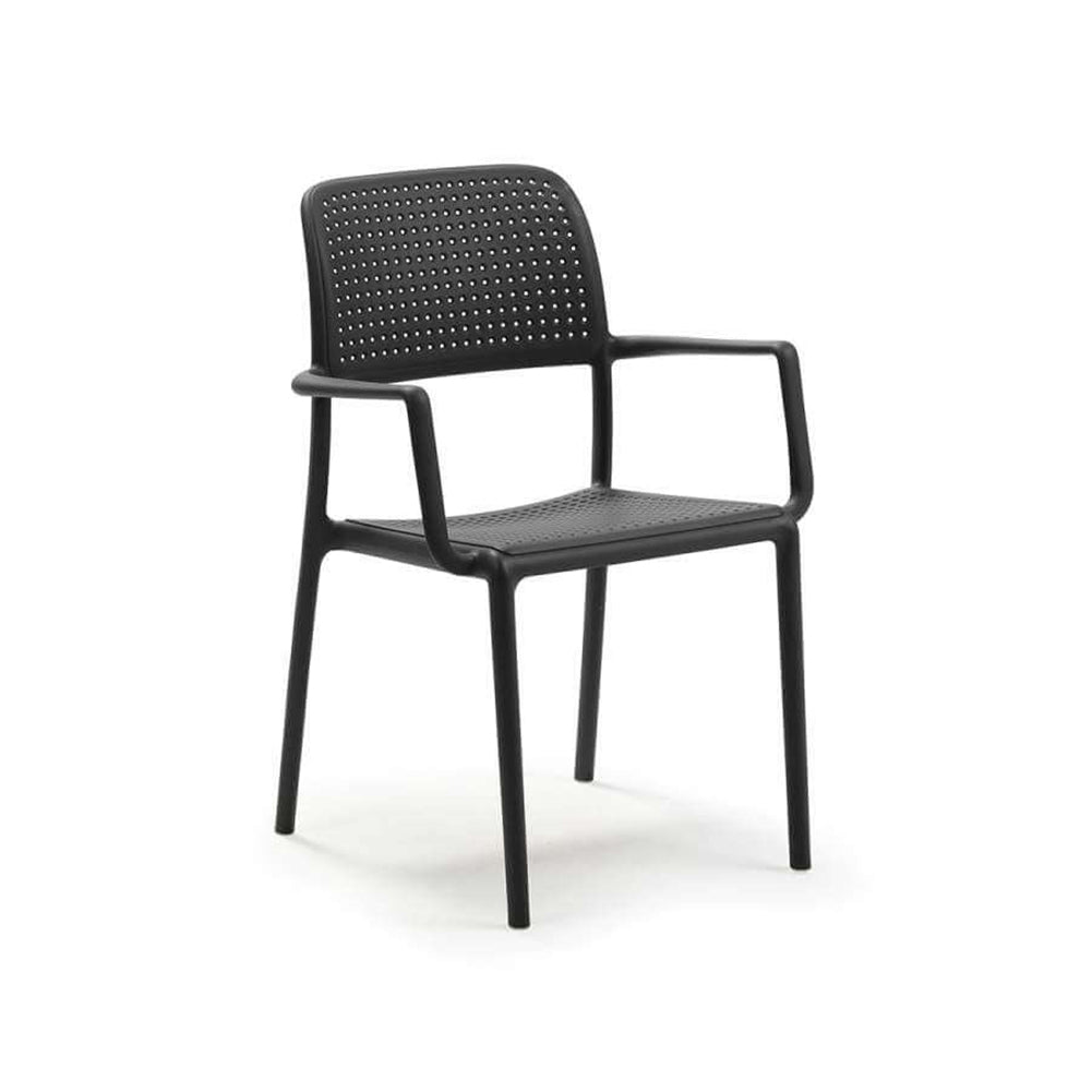 Completo pranzo Nardi tavolo Levante antracite 160 220cm con 6 sedie Bora Antracite 4