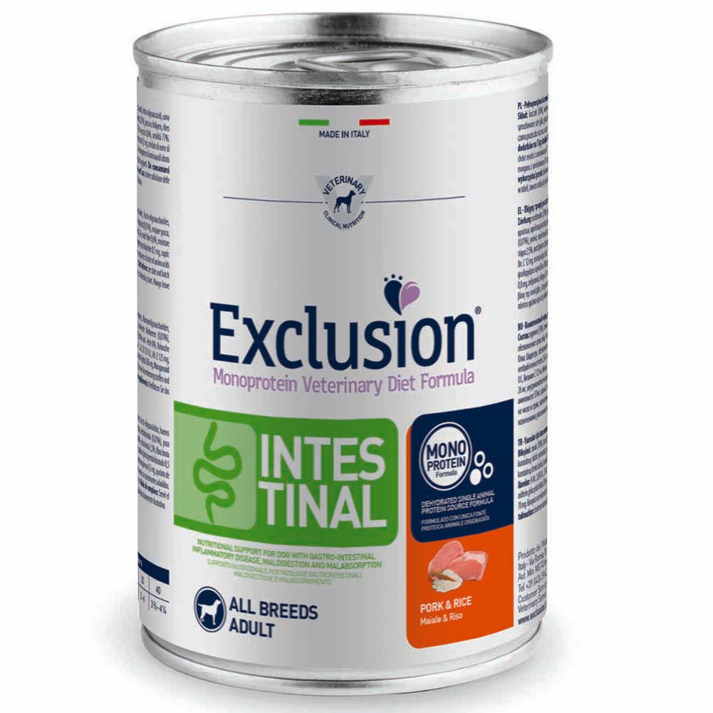 Exclusion Intestinal Maiale e Riso 400g per Cani Adulti 1