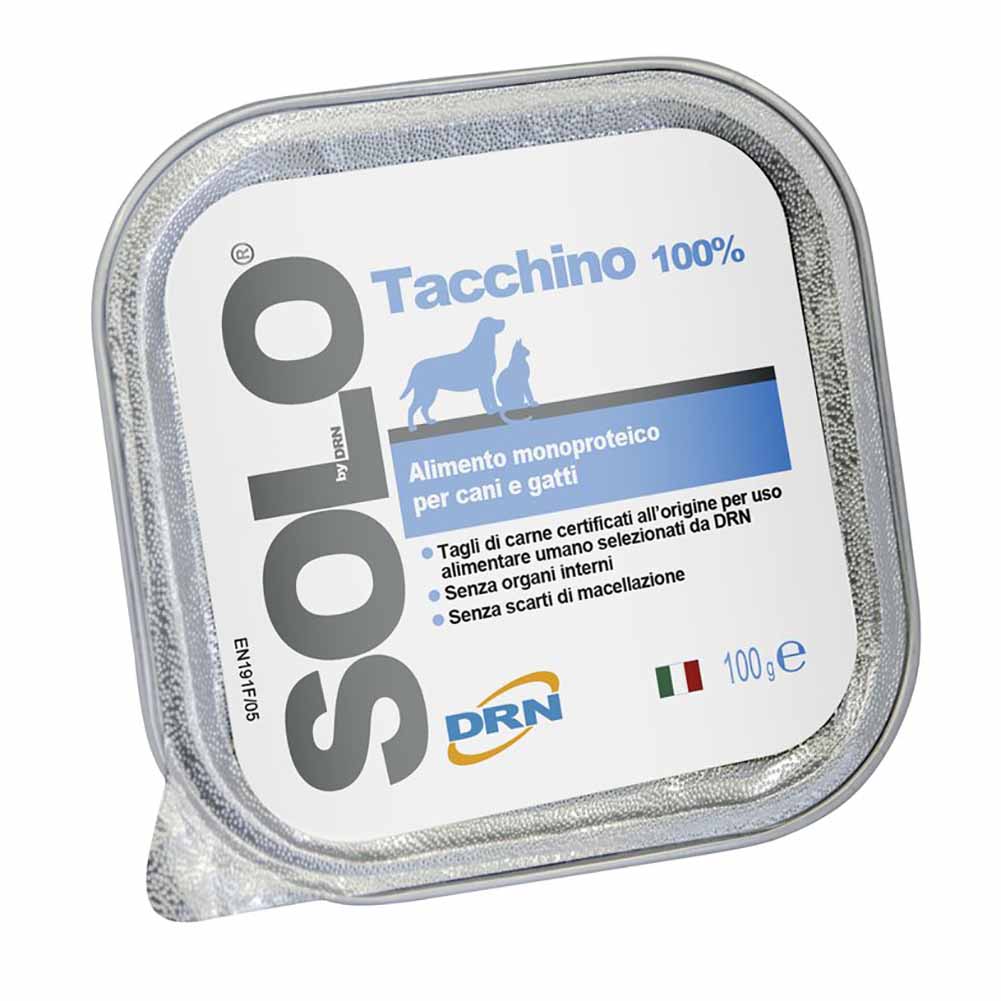 Alimento Monoproteico DRN Solo Tacchino per Cani e Gatti 100g 1