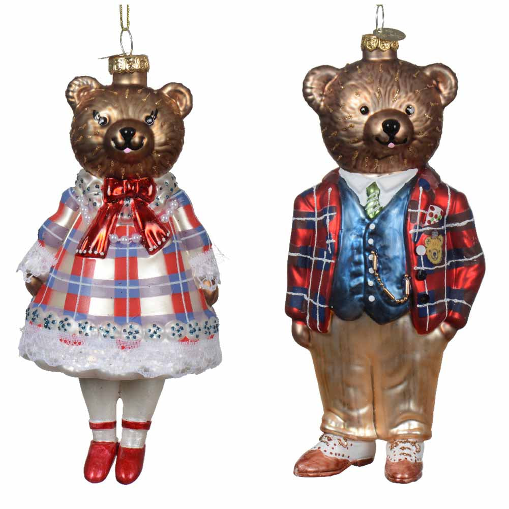 Formina in vetro Orso o Orsa 16cm 1 pezzo 1
