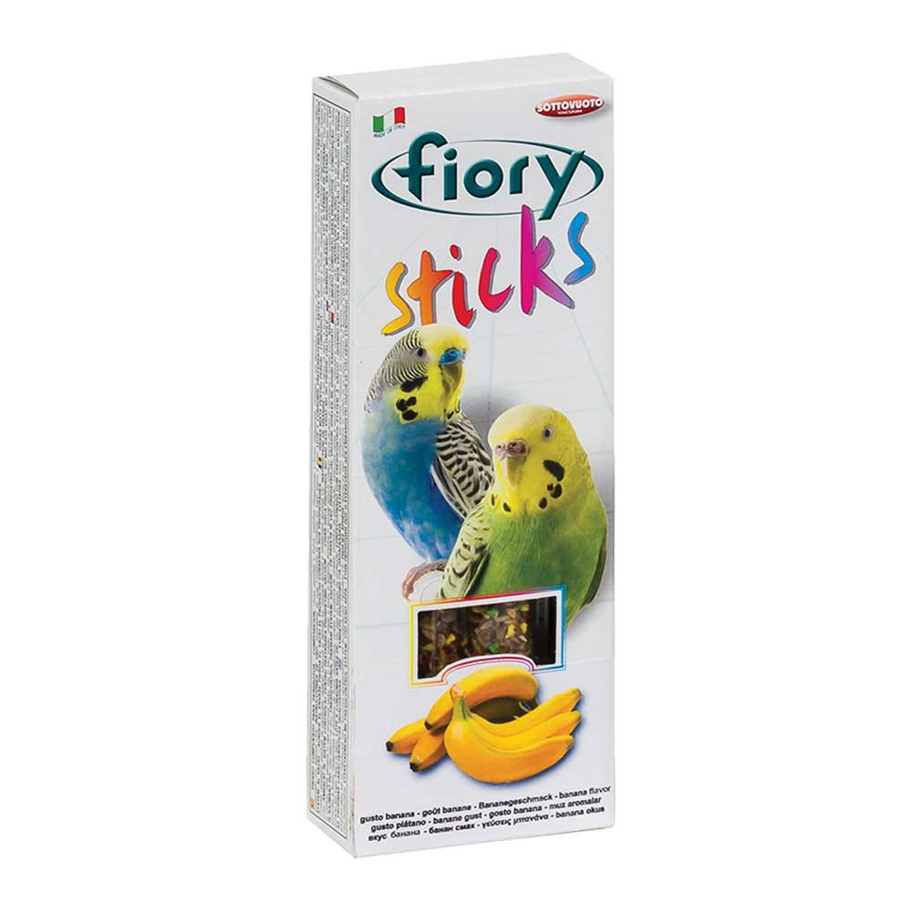 Snack per pappagallini Sticks alla banana 60g Fiory 1