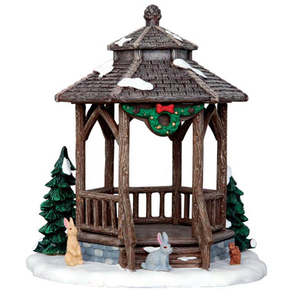 Winter Gazebo Vail Village Lemax Cod 43084 1