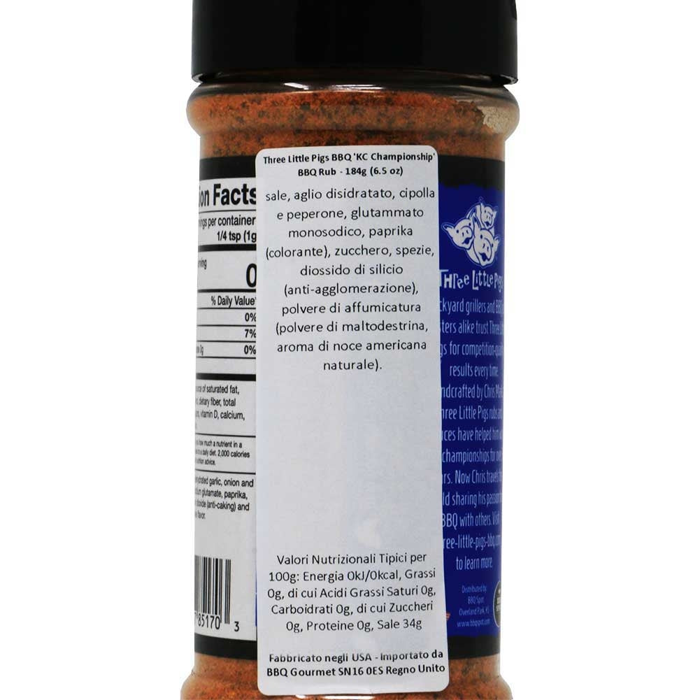 Rub BBQ Kansas City Championship Three Little Pigs 184g 2