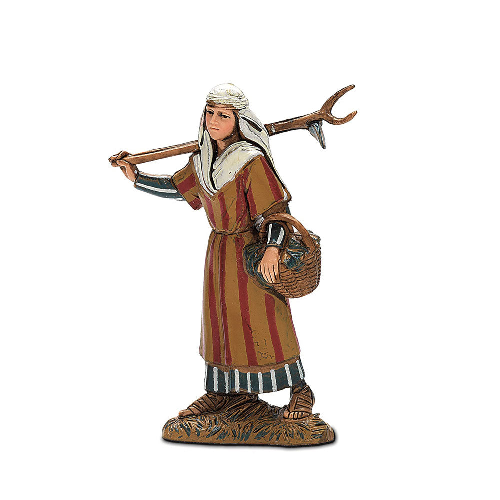 Statuina Presepe Contadina 10 cm Moranduzzo 1