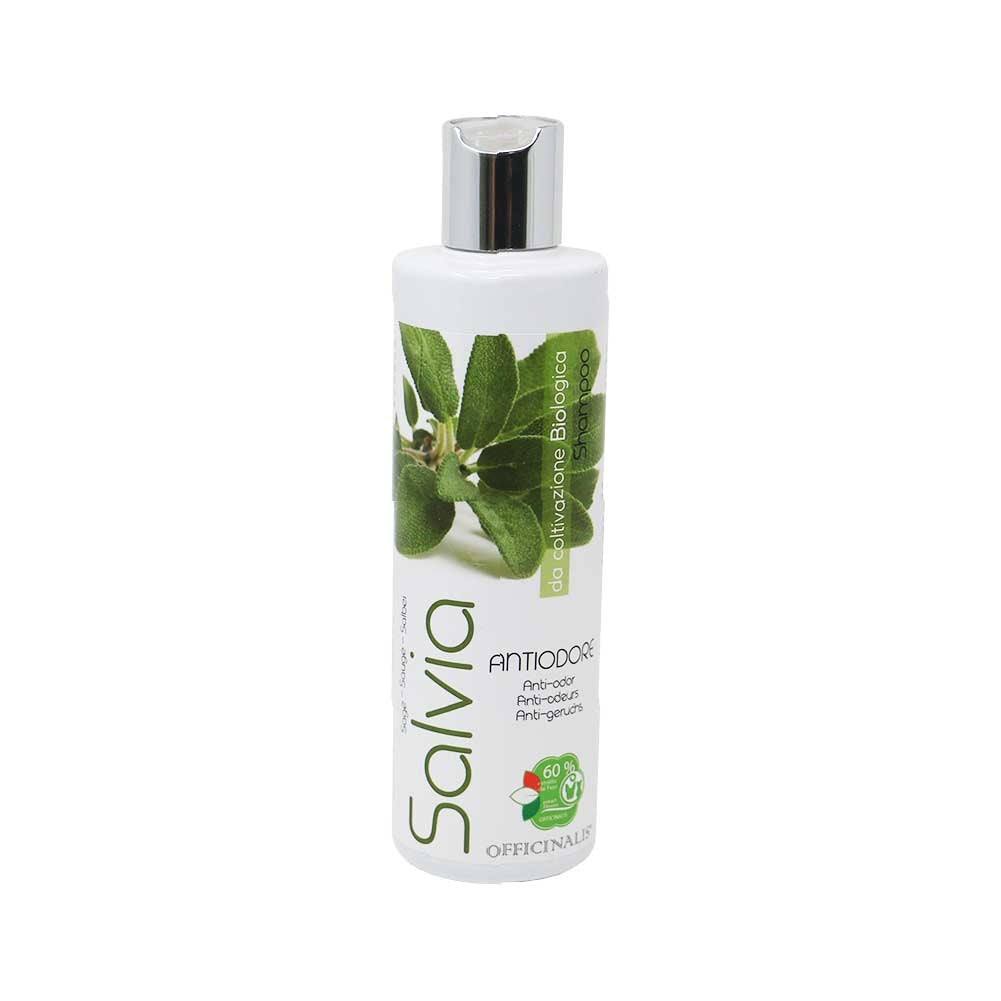 Shampoo per cani e gatti alla Salvia rinforza la cute e riduce la caduta del pelo 250ml Officinalis 1