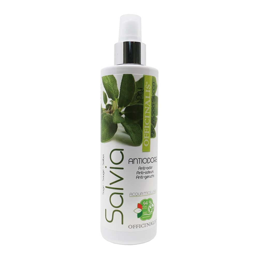 Shampoo a secco per cani e gatti alla Salvia detergente e igienizzante 250ml Officinalis 1