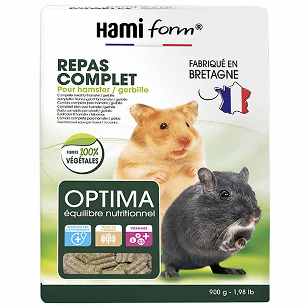 Pasto completo per criceti e gerbilli Optima Hamiform 900g 1