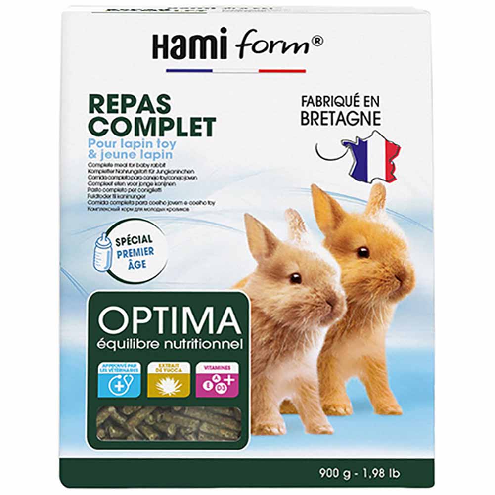Pasto completo per coniglio Toy e baby Optima Hamiform 900g 1