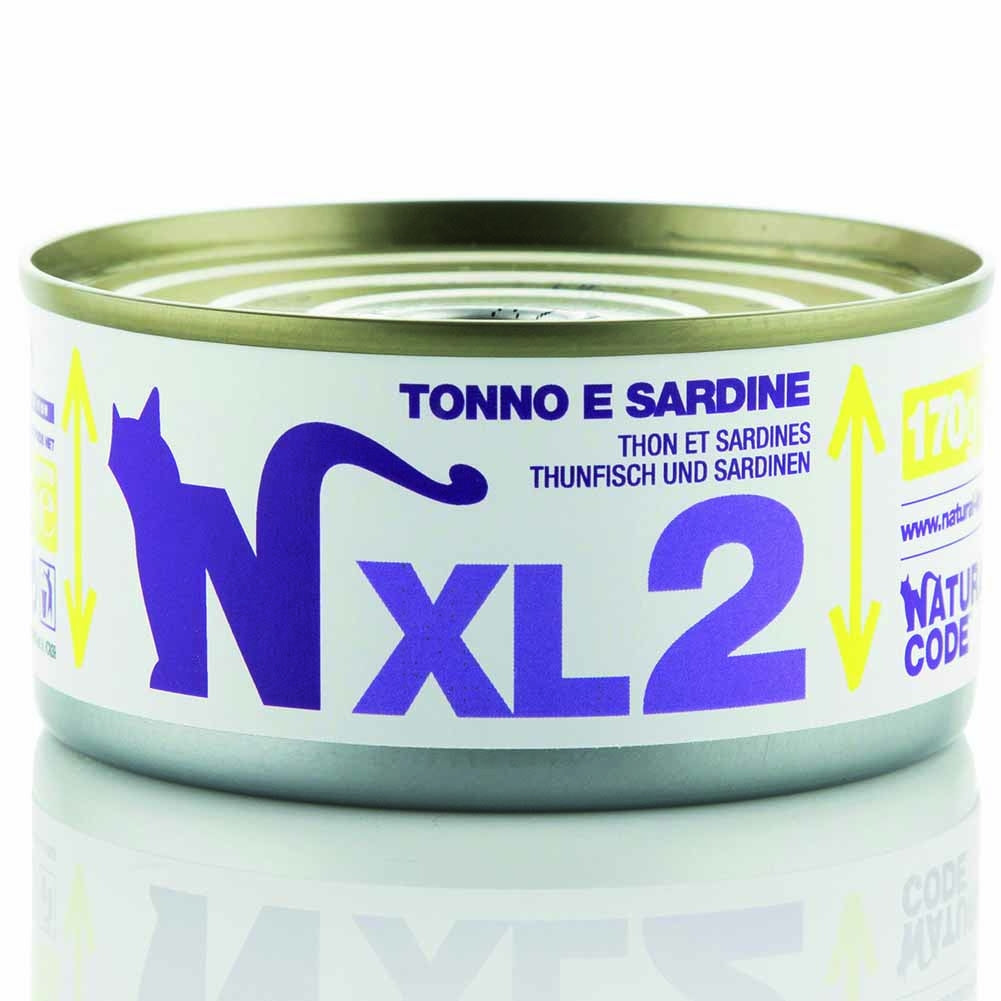 Alimento gatto umido Natural Code XL 2 tonno e sardine 170g 1
