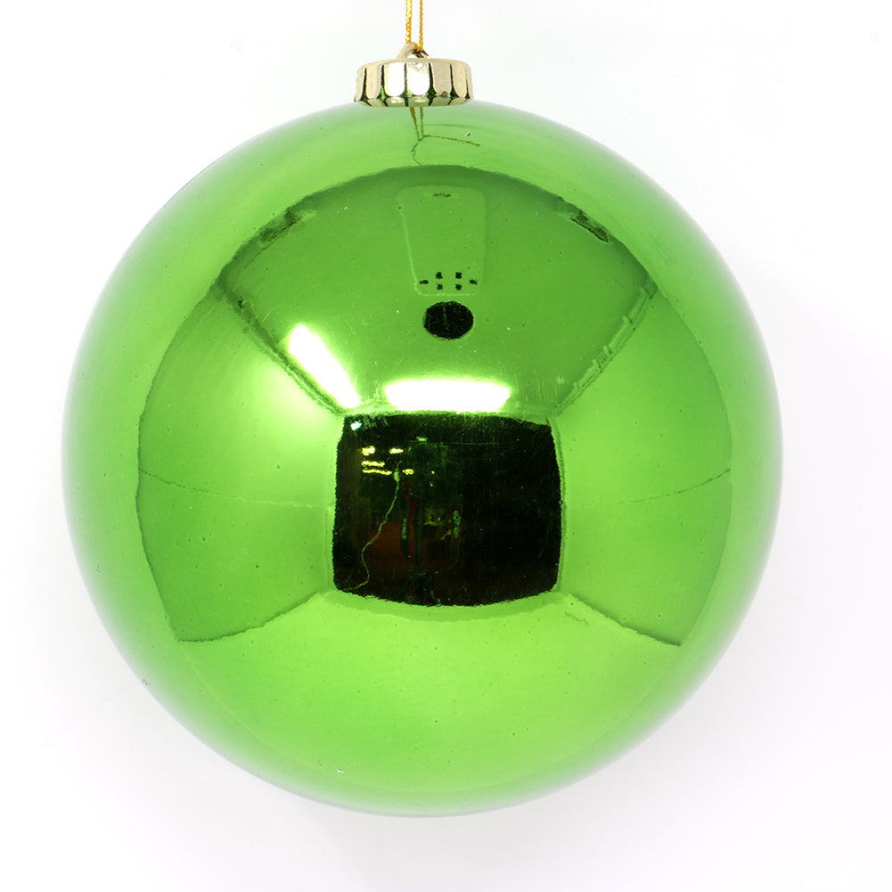 Pallina di Natale di plastica 15cm Verde 1