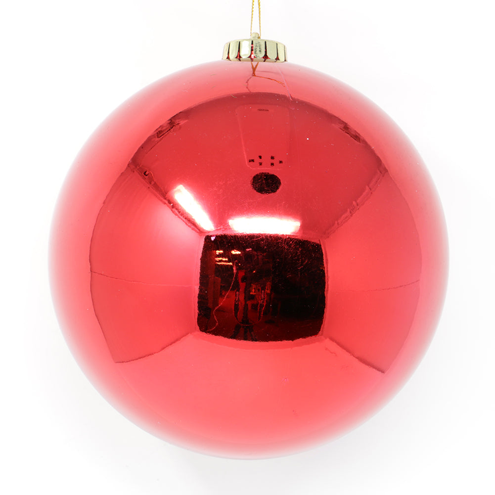 Pallina di Natale di plastica 20cm Rosso 1