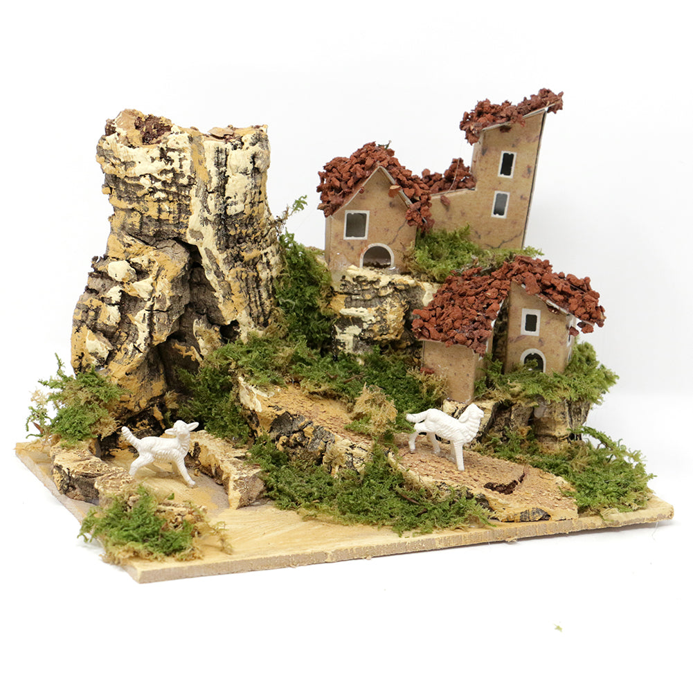 Ambiente in cartone con pecore 20x13x15cm 1pezzo 4