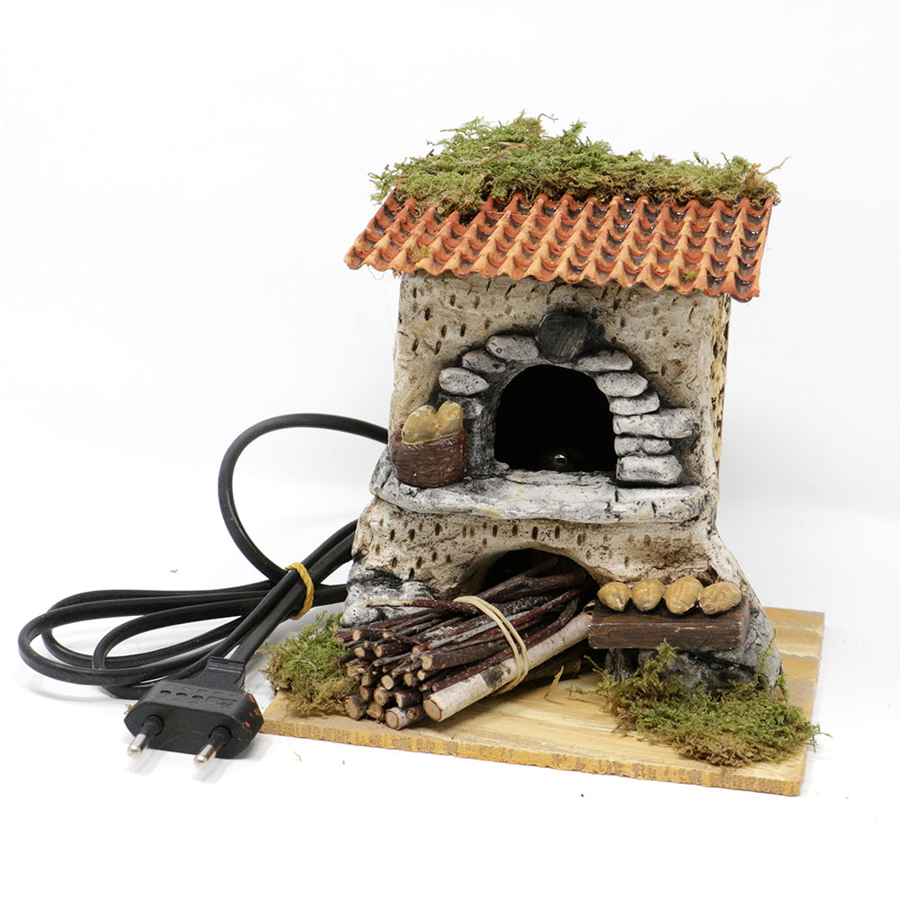 Forno con pane e luce 15x15x15cm