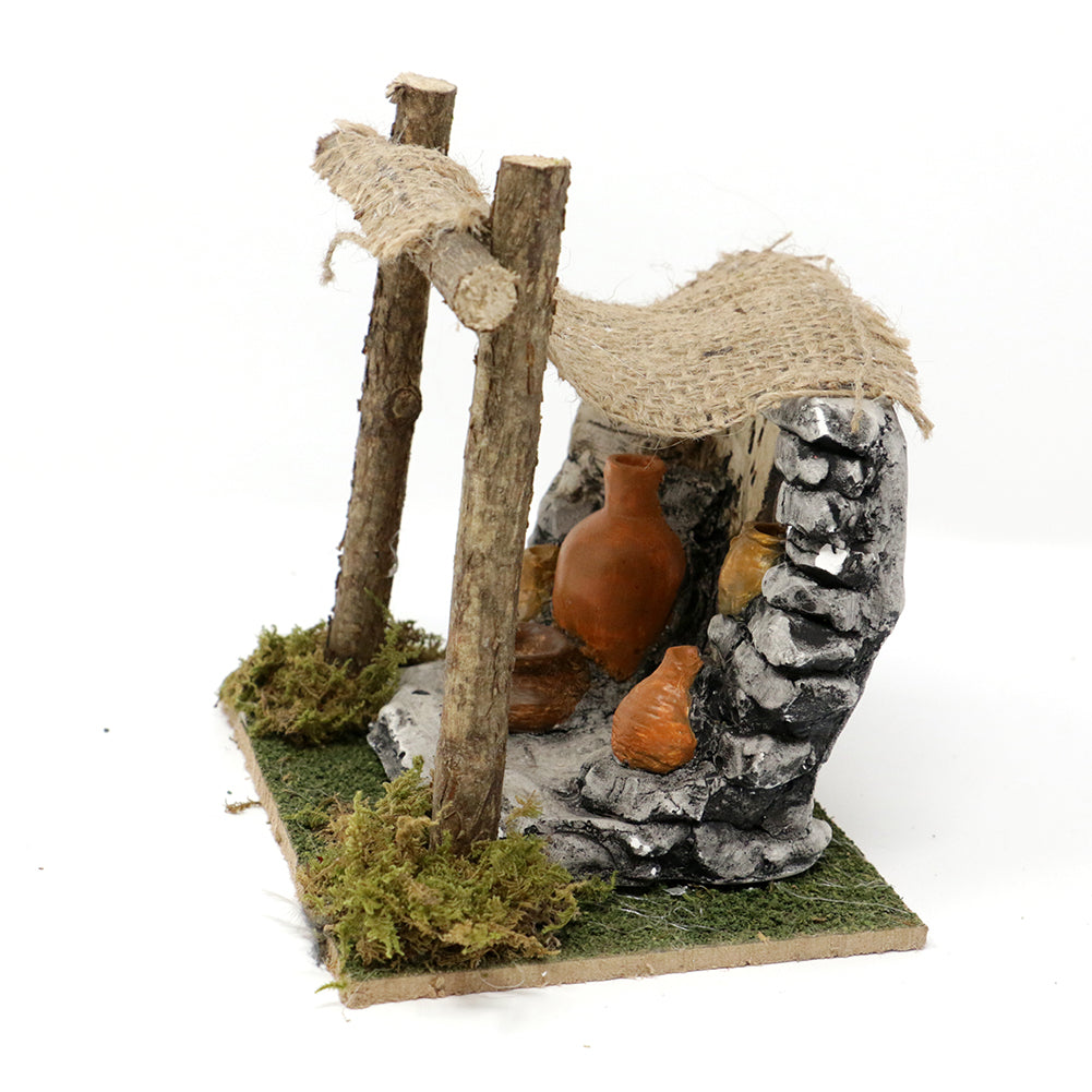 Bottega con tenda 15x11x15cm 1pezzo