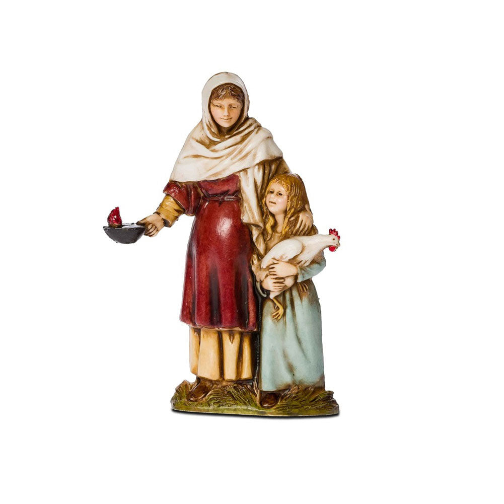 Statuina Presepe Donna Incinta 10 cm Moranduzzo 1