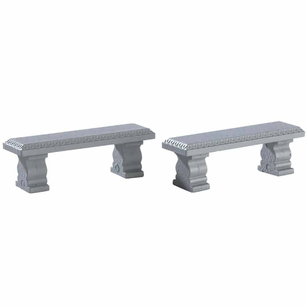 Plaza Bench Set Of 2 General Products Lemax Cod 74236 1