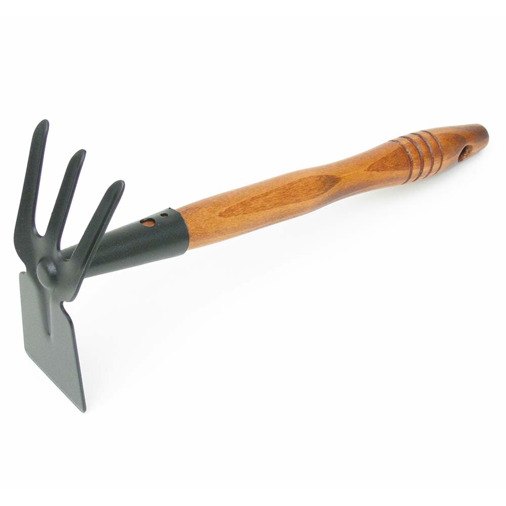 Zappetta lama quadra e tridente con manico in faggio 38cm Handy 1106 1