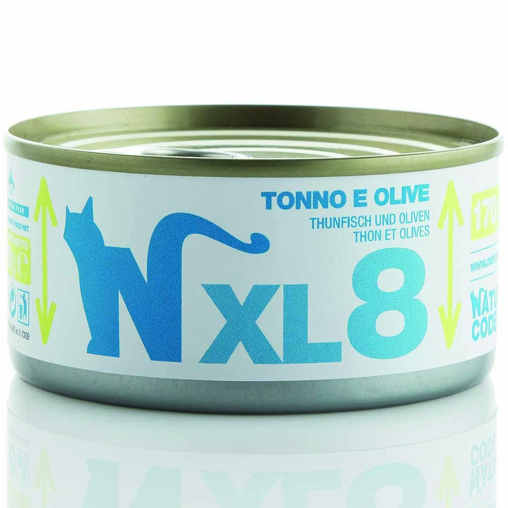 Alimento gatto umido Natural Code XL 8 tonno e olive 170g 1