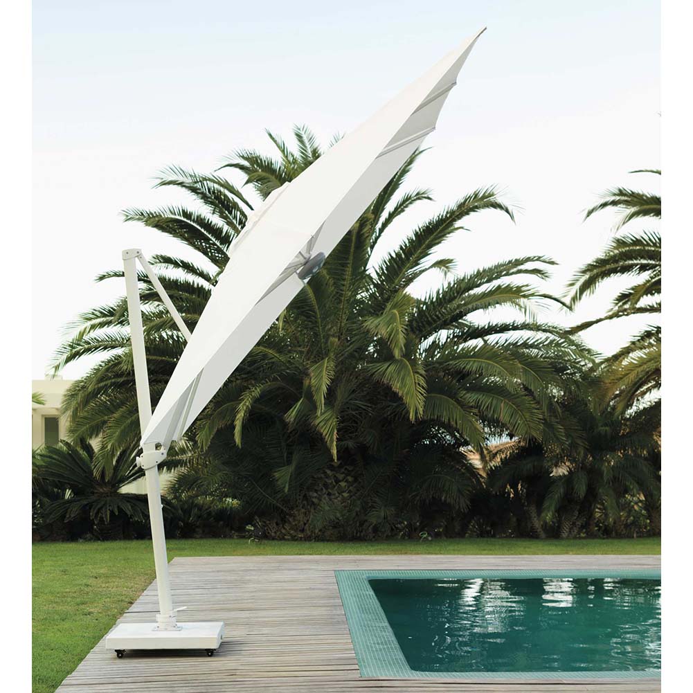 Ombrellone retrattile Marte Bianco 3x3m Talenti 3