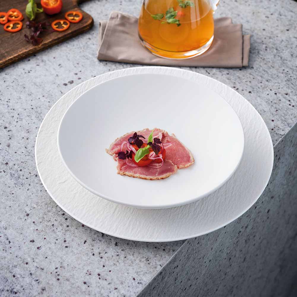 Piatto gourmet 31,5cm Manufacture Rock bianco Villeroy & Boch 3