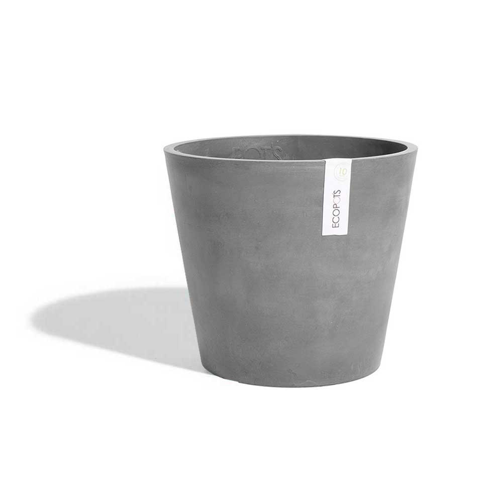 Vaso Cilindro Amsterdam Ø30 cm Grigio Ecopots 1