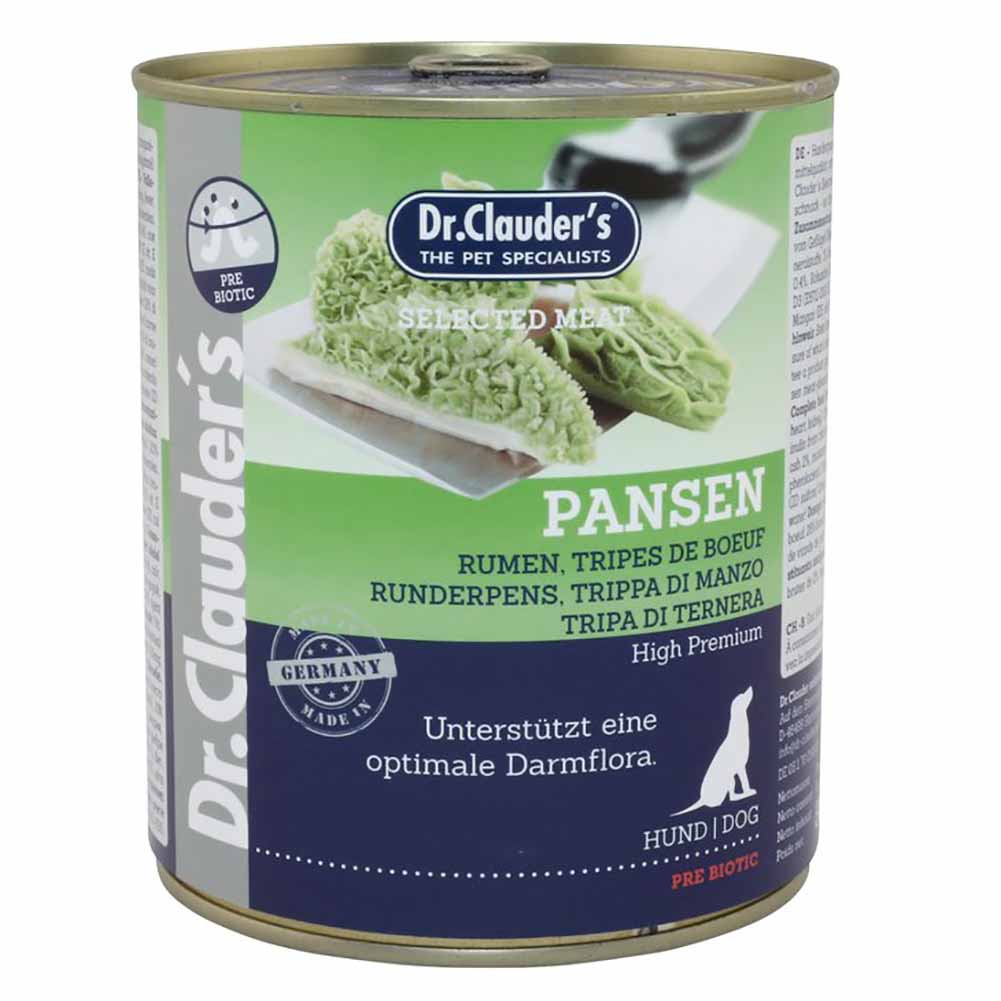 Alimento Umido Dr.Clauder s Selected Meat Trippa Prebiotica per Cani 800g 1