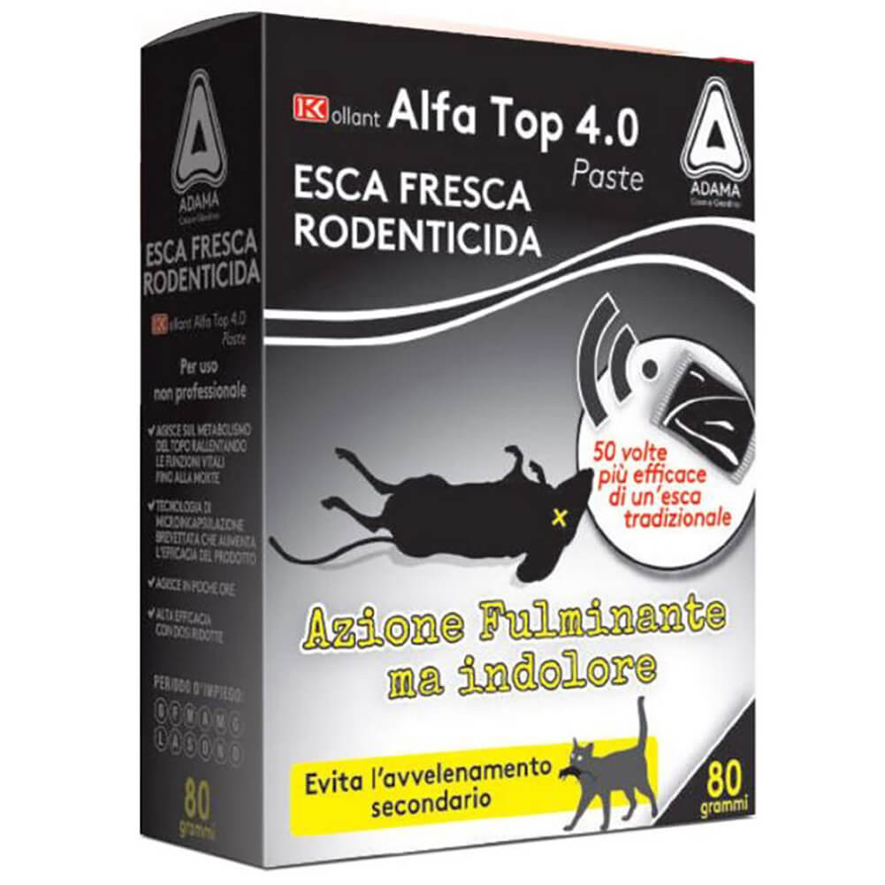 Esca rodenticida fresca in pasta Alfa Top 4.0 Kollant 1